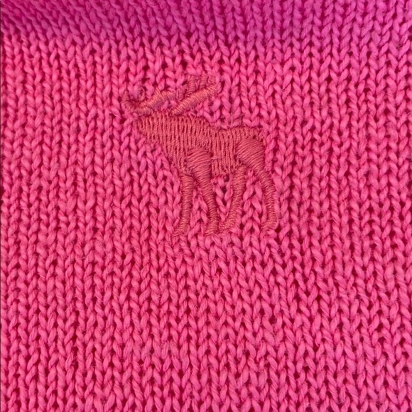 Abercrombie & Fitch pink cotton blend pullover size small - Picture 6 of 9